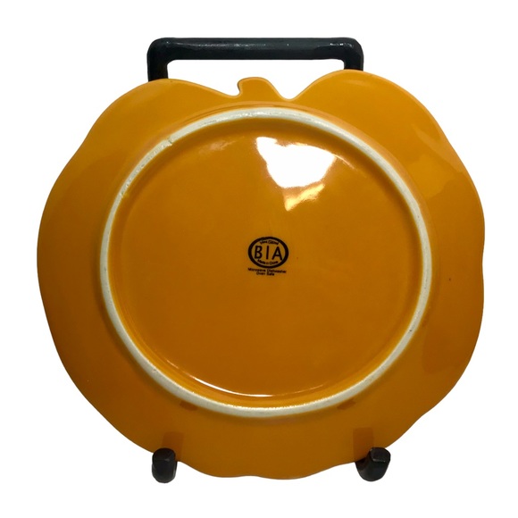 BIA International Cordon Bleu Set Of 4 Pumpkin Appetizer Canapé Snack Plates - Picture 5 of 9